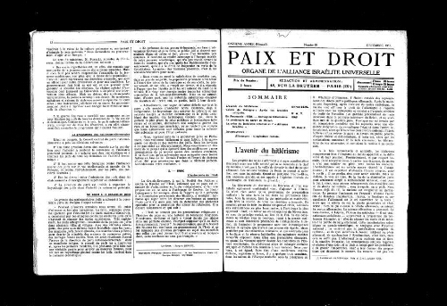 Paix et Droit.  (01/12/1931)